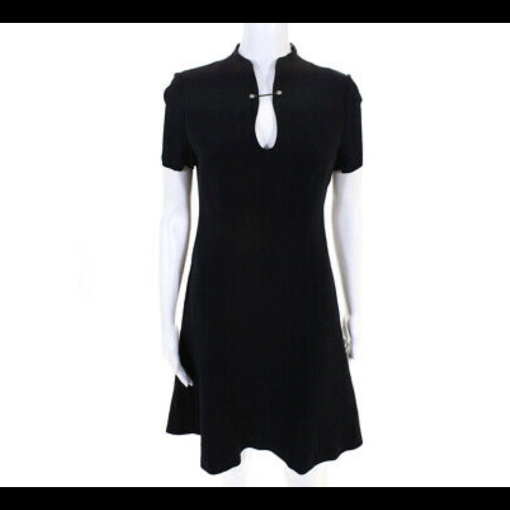 Ellie Tahari navy blue fitted dress Medium